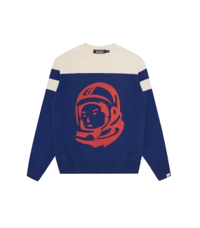 ASTRO KNITTED CREWNECK - BLUE