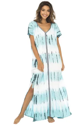 Back From Bali Womens Long Swimsuit Bathing Suit Cover Up Maxi Beach Dress Boho Striped Summer Dress Caftan