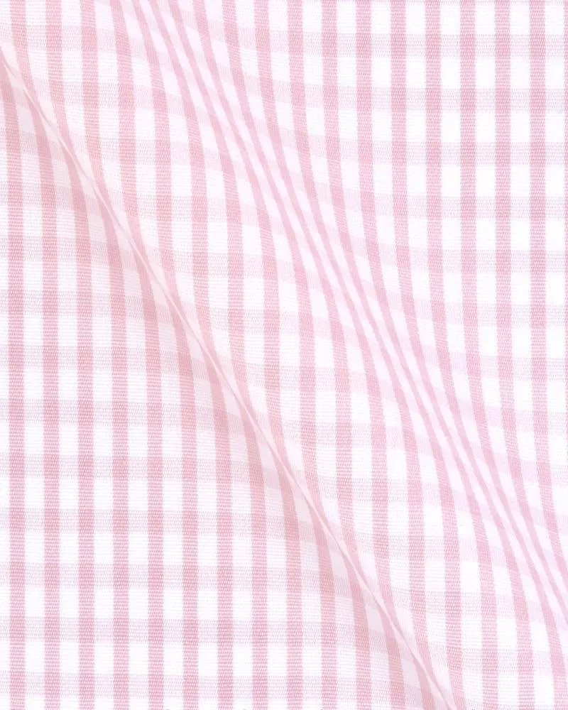 Canclini Argento Pink Check Shirt 3030.w111.0005.f03