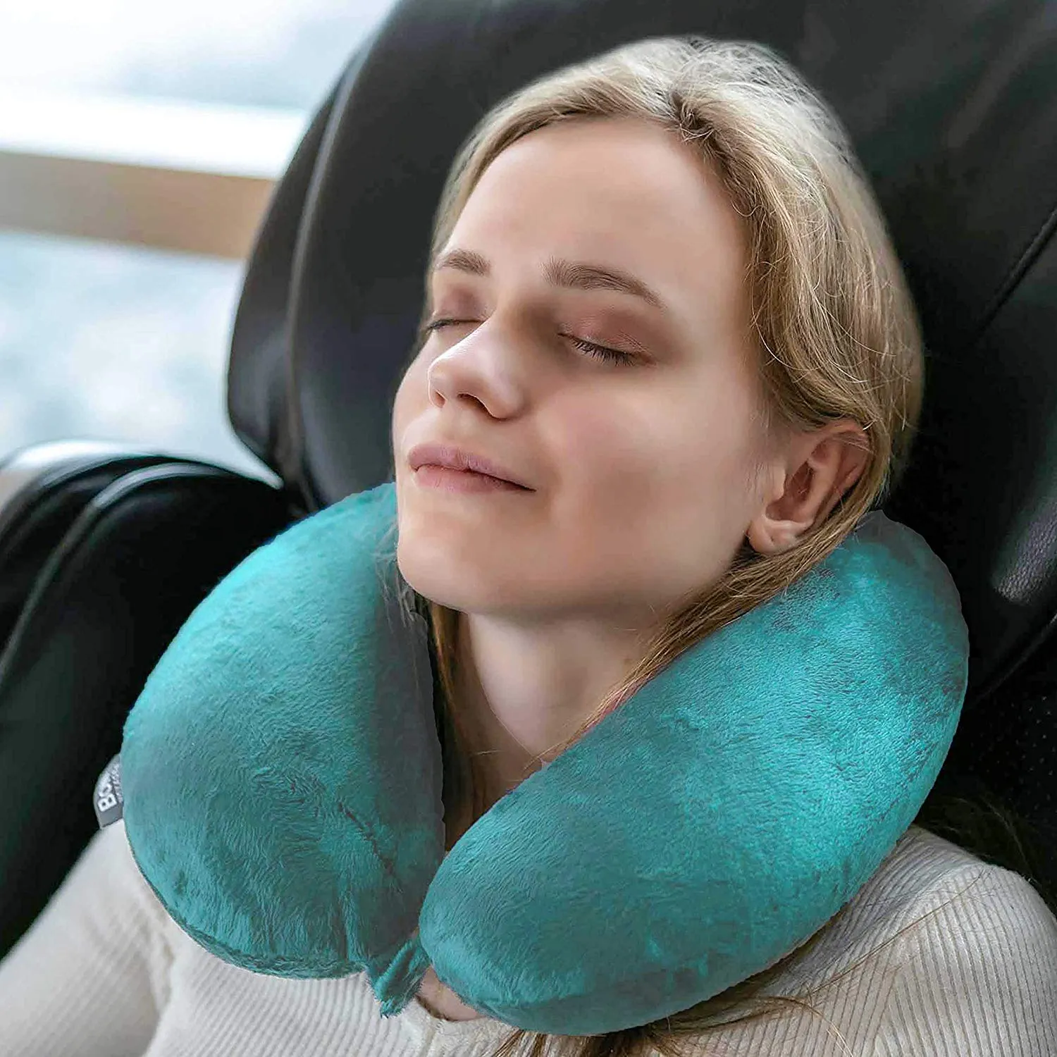 Classic Memory Foam Travel Neck Pillow - Mint