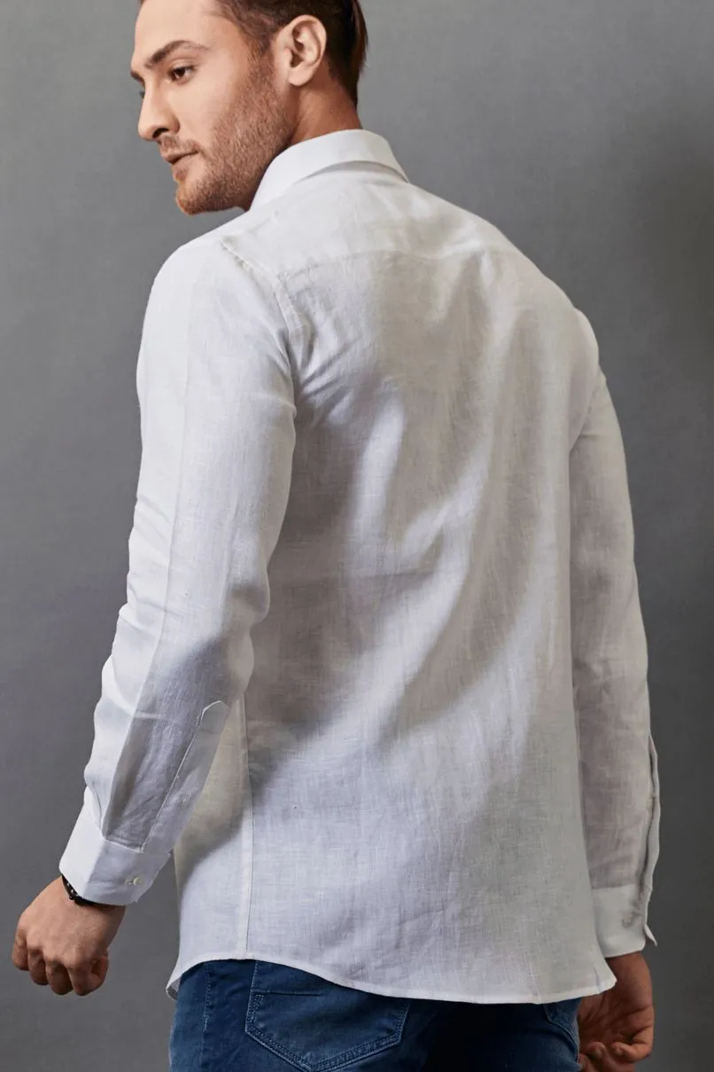 Cotton Linen White -Full-Stain Proof