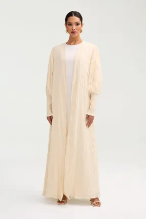 Deena Open Abaya - Coconut