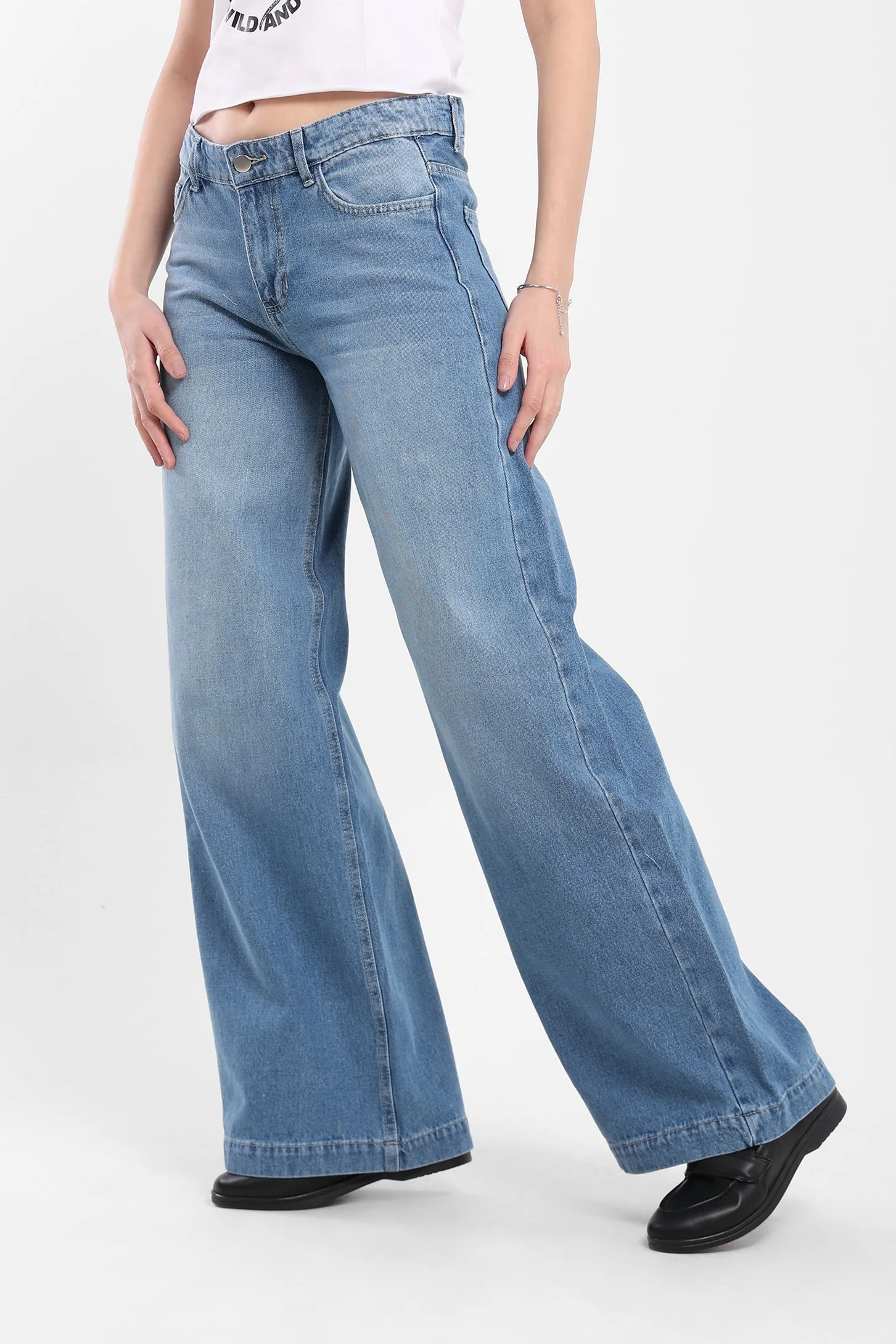 Denim Pants - Mid Wash