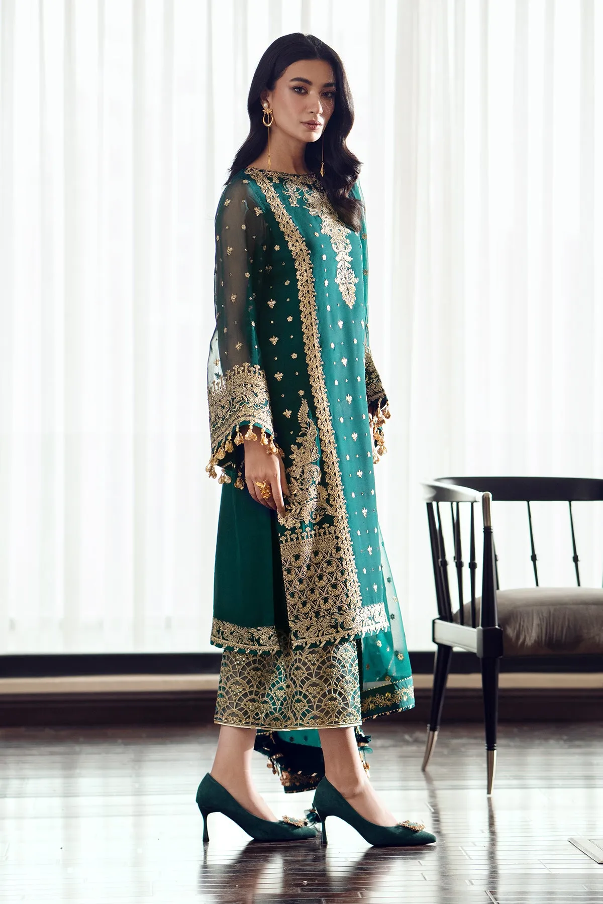 EMBROIDERED CHIFFON UF-505