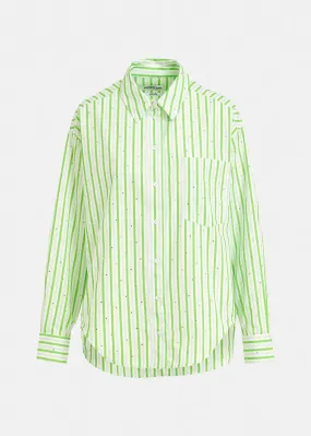 Essentiel Antwerp Fever Tree Shirt In Green Stripe