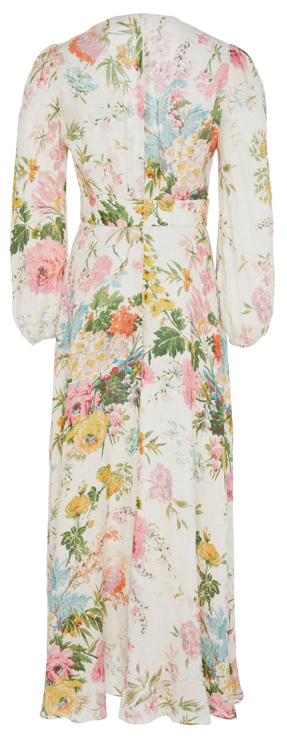 'Heathers' Floral Linen Maxi Dress