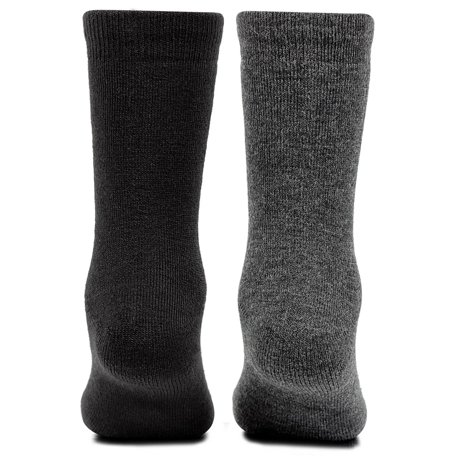 Kids Plain Multicoloured Woolen Crew Socks- Pack of 2