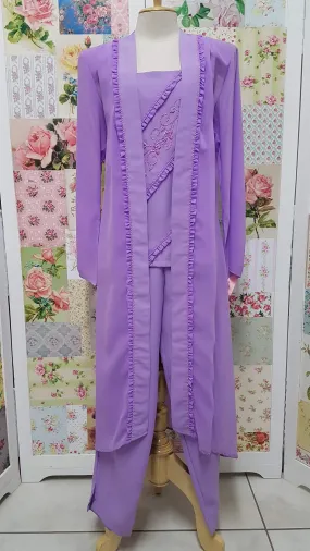 Lilac 3-Piece Pants Set BS039