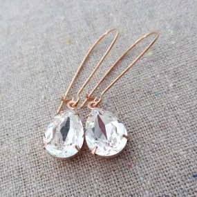 Long Medium Pear Earrings