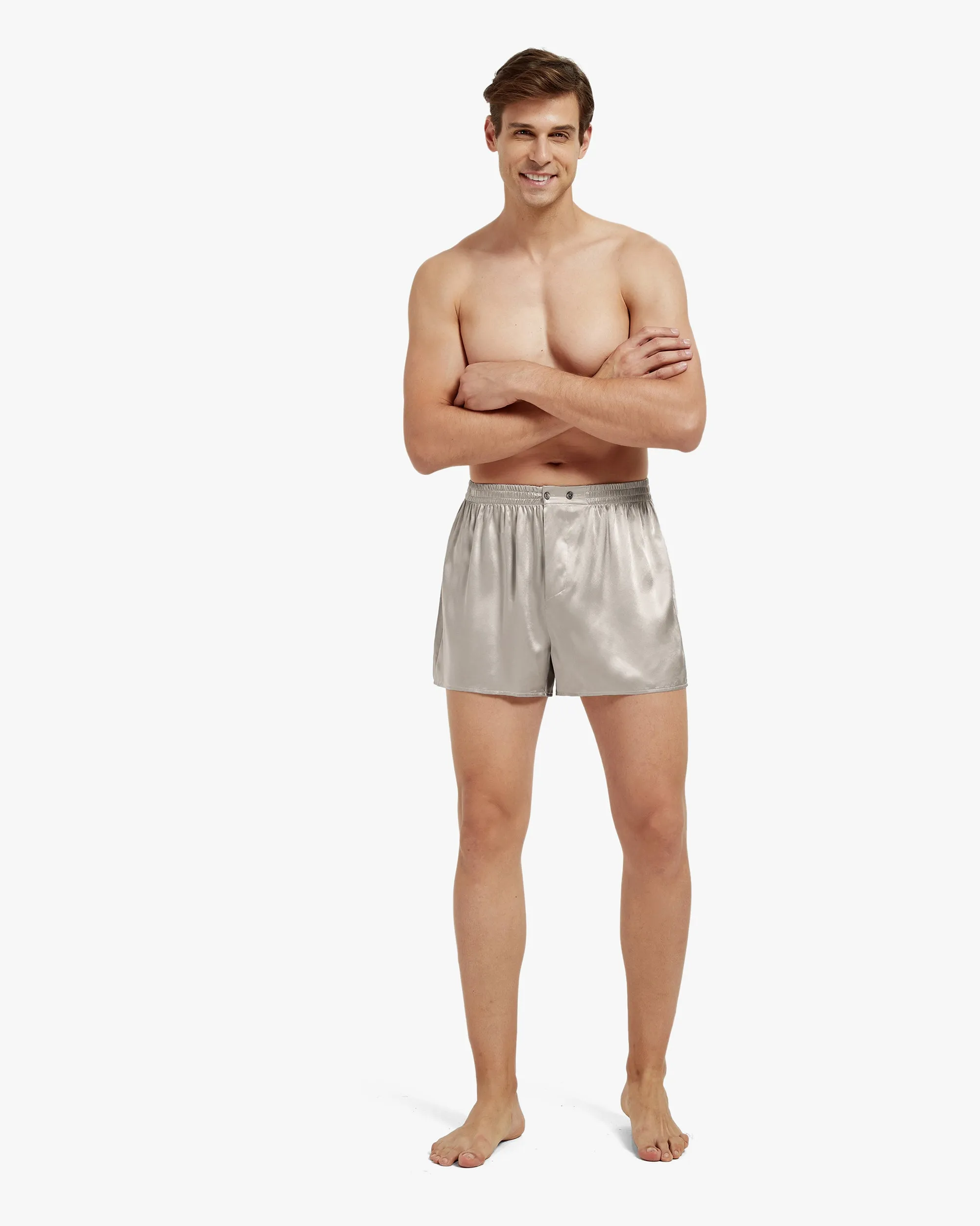 Luxury Fitted Draping Silk Boxer