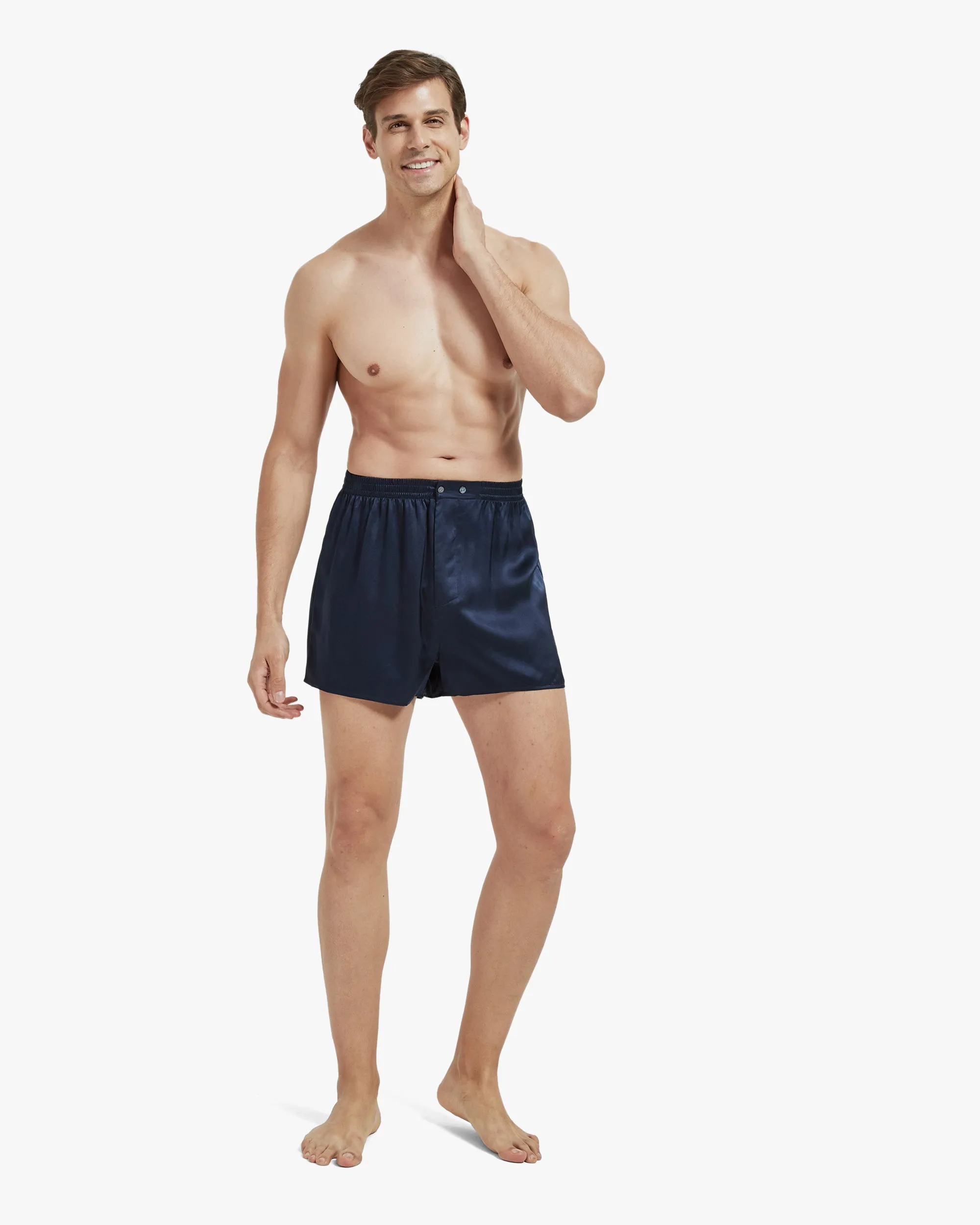 Luxury Fitted Draping Silk Boxer