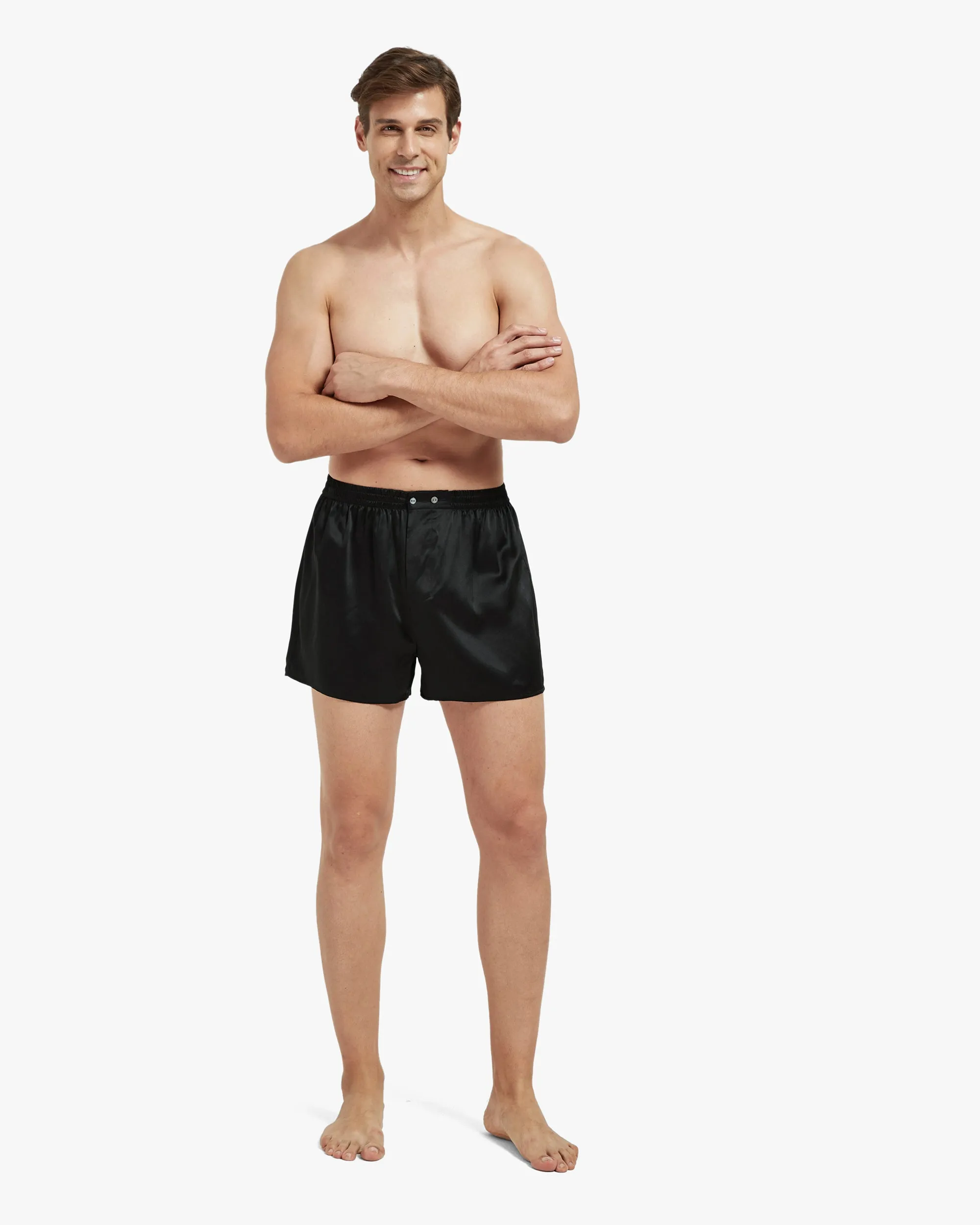 Luxury Fitted Draping Silk Boxer