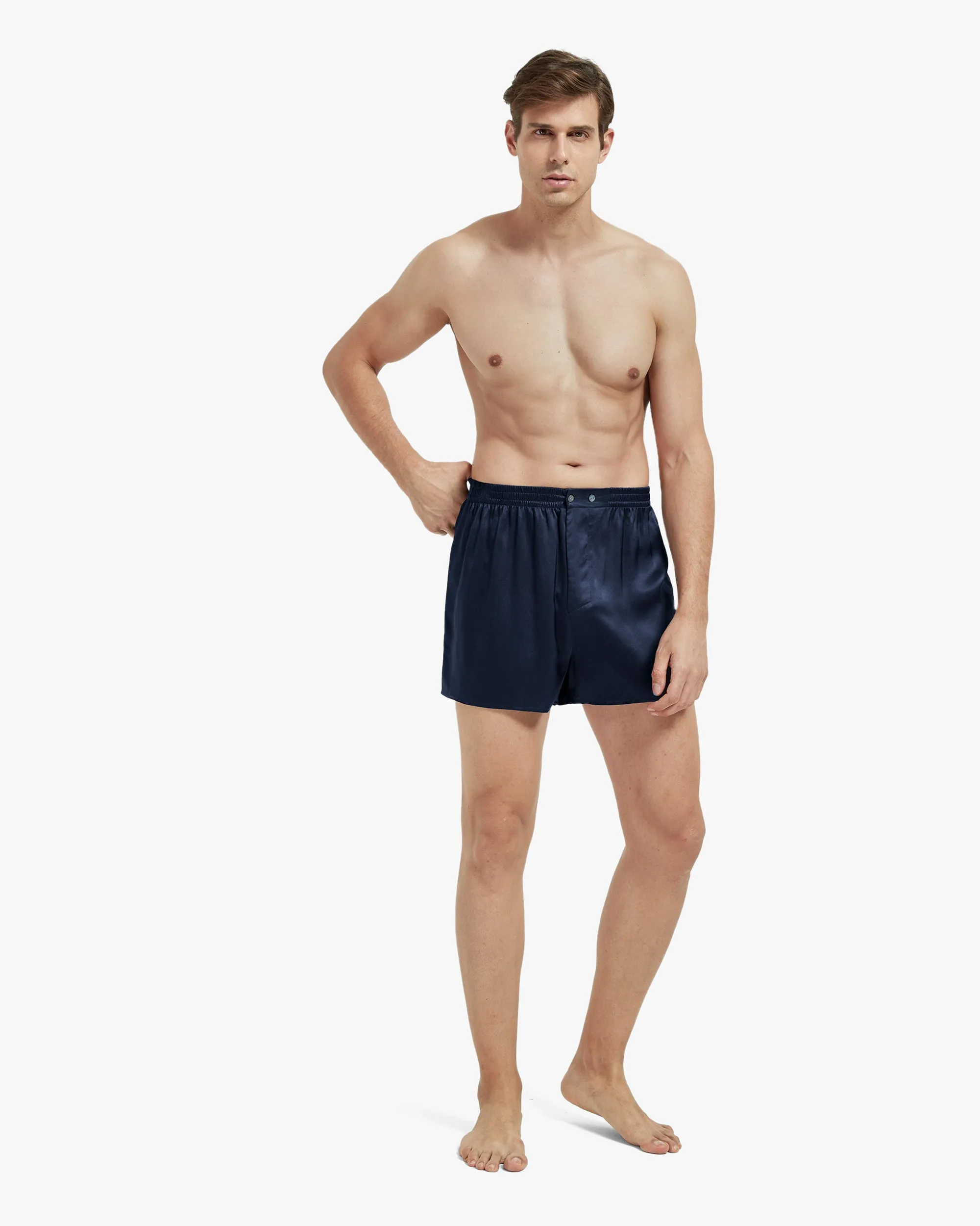 Luxury Fitted Draping Silk Boxer