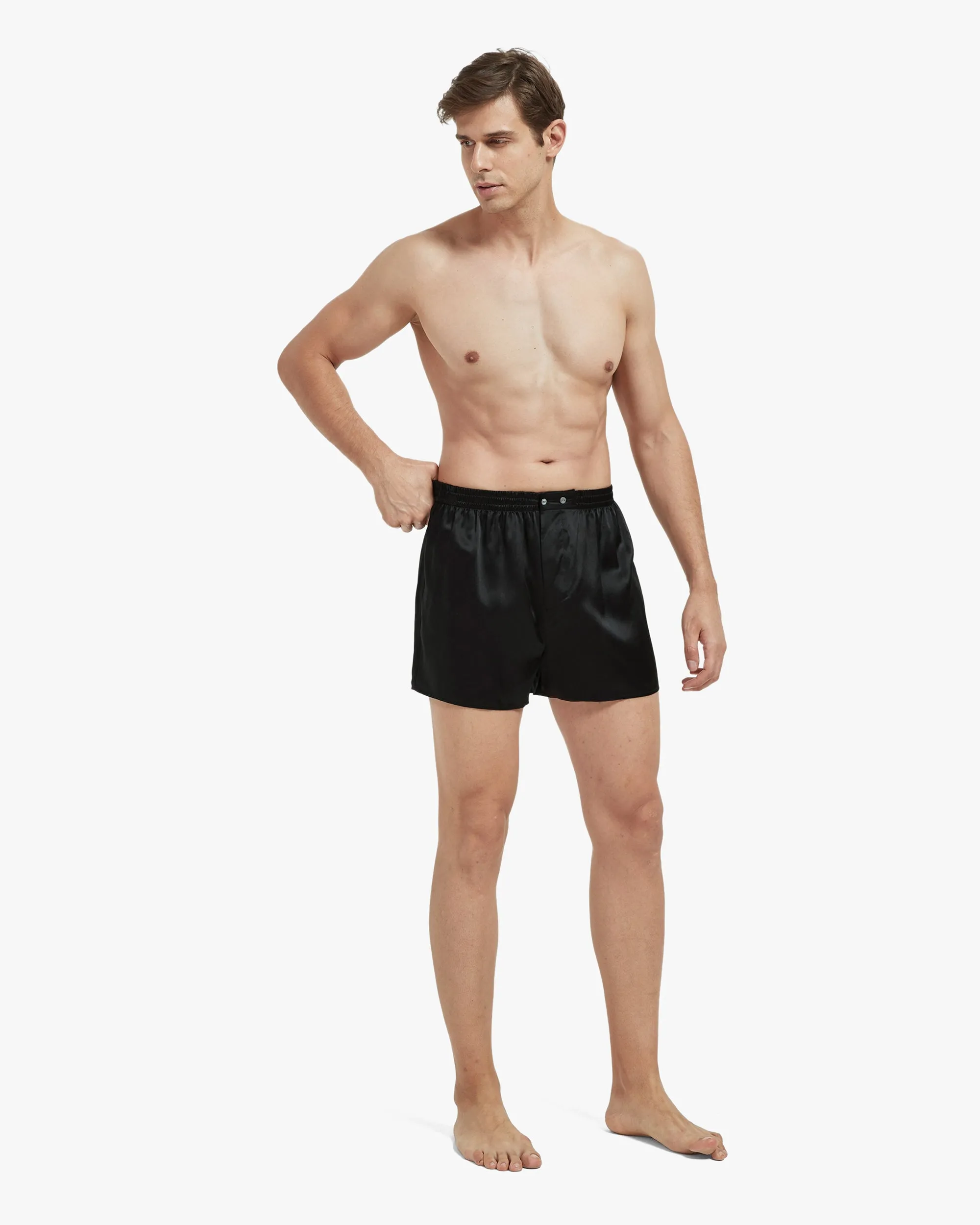 Luxury Fitted Draping Silk Boxer