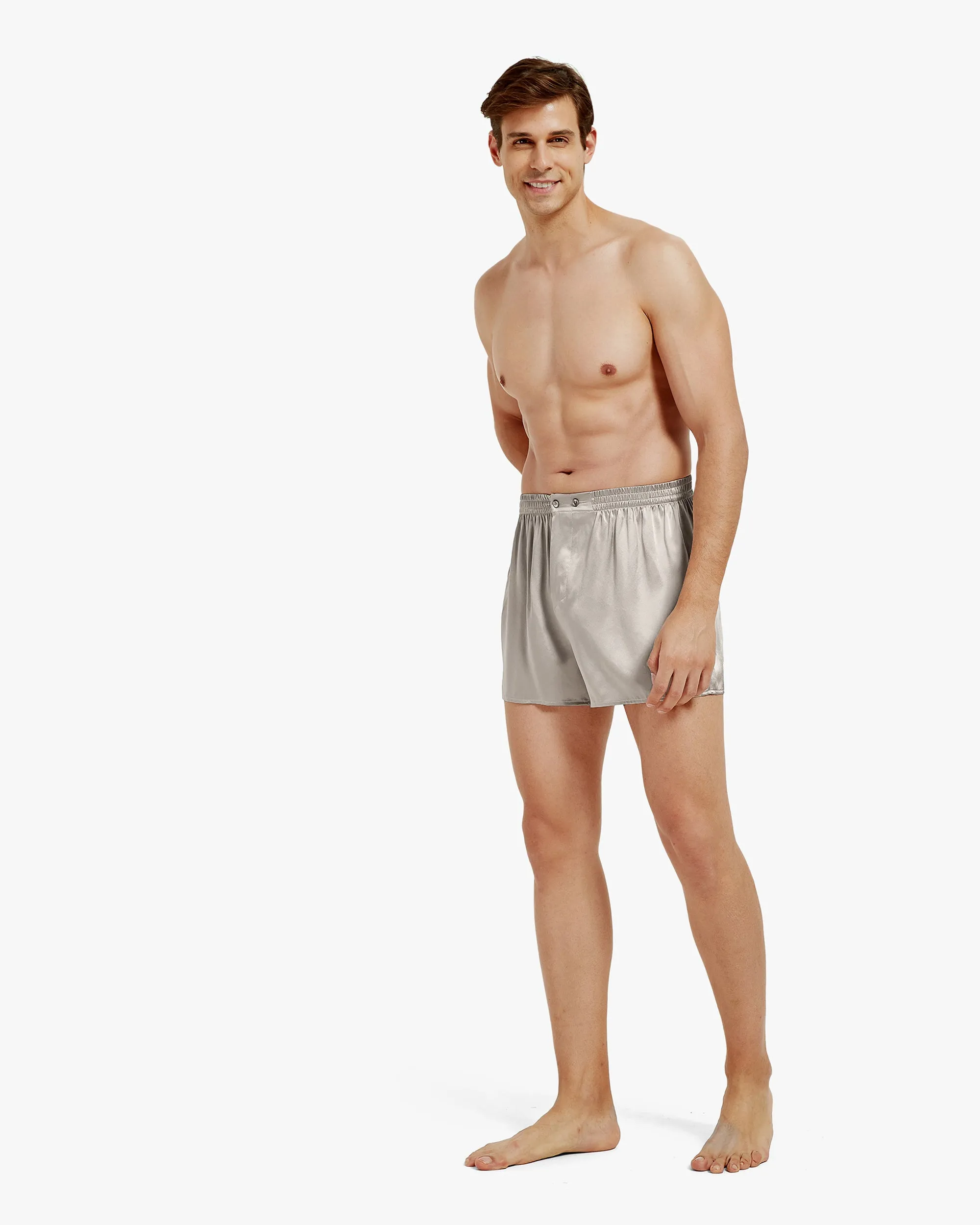 Luxury Fitted Draping Silk Boxer