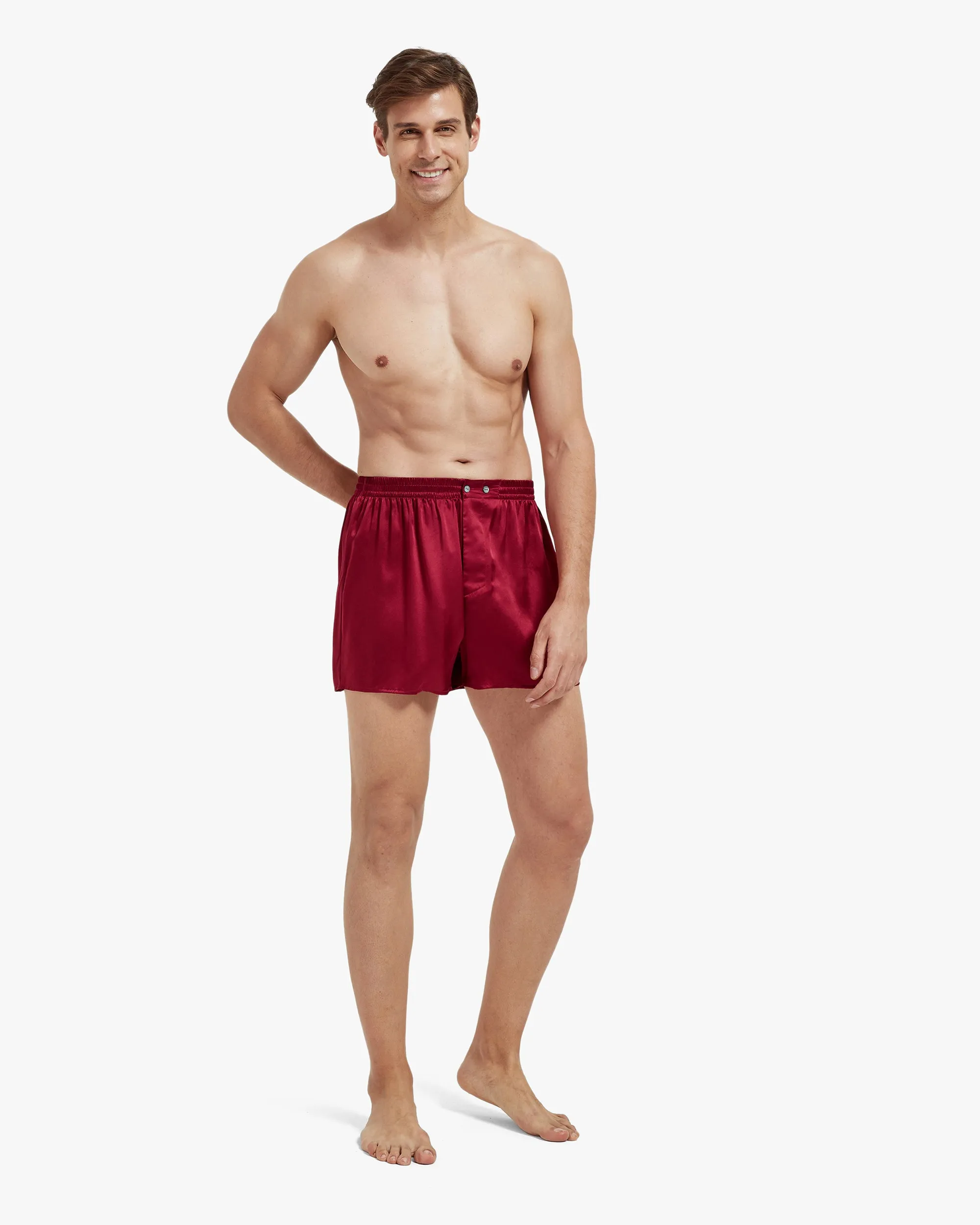 Luxury Fitted Draping Silk Boxer