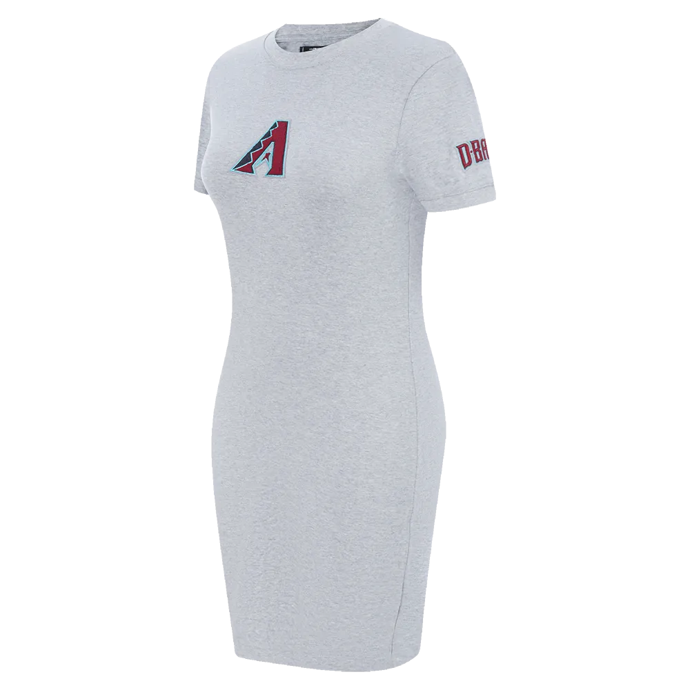 MLB ARIZONA DIAMONDBACKS CLASSIC WOMEN'S BODY CON DRESS (HEATHER GREY)