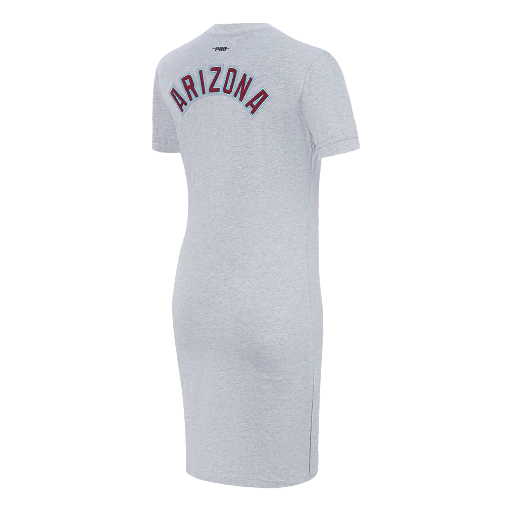 MLB ARIZONA DIAMONDBACKS CLASSIC WOMEN'S BODY CON DRESS (HEATHER GREY)