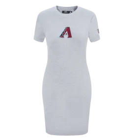 MLB ARIZONA DIAMONDBACKS CLASSIC WOMEN'S BODY CON DRESS (HEATHER GREY)