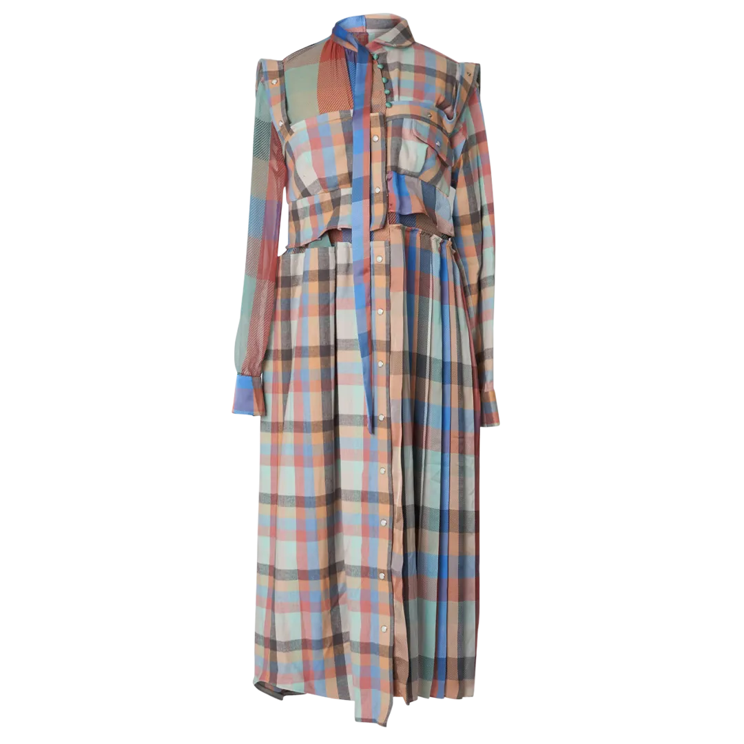 Plaid Dress - Multicolor