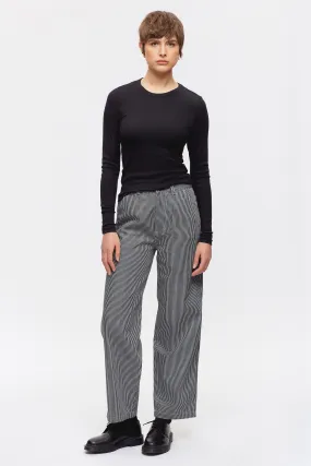 Women's Metro Pant in Indigo Stripe