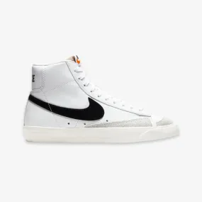 White and Black Womens Nike Blazer Mid Sneakers